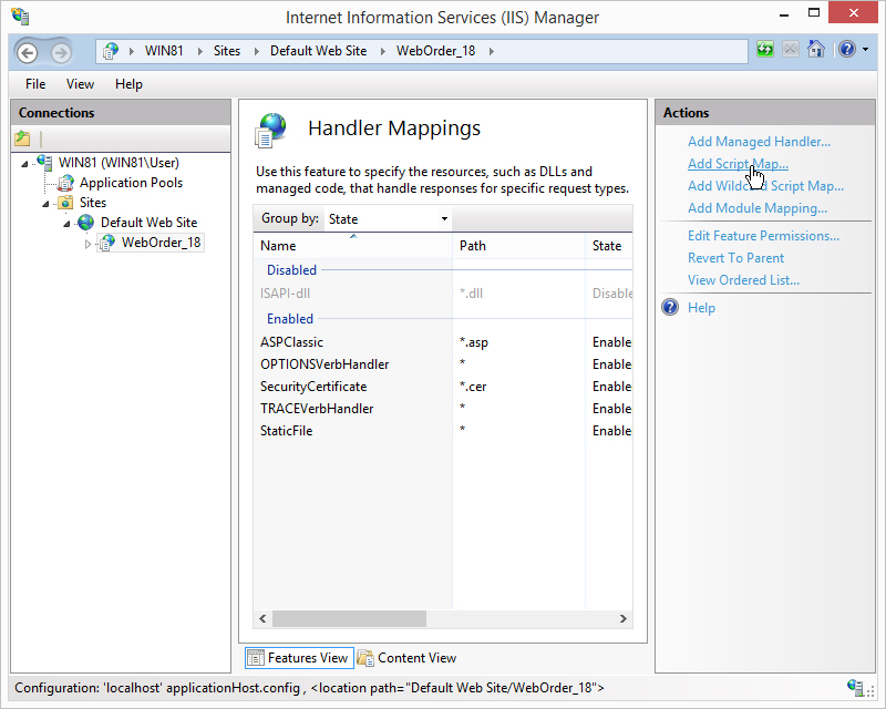 Add Script Map