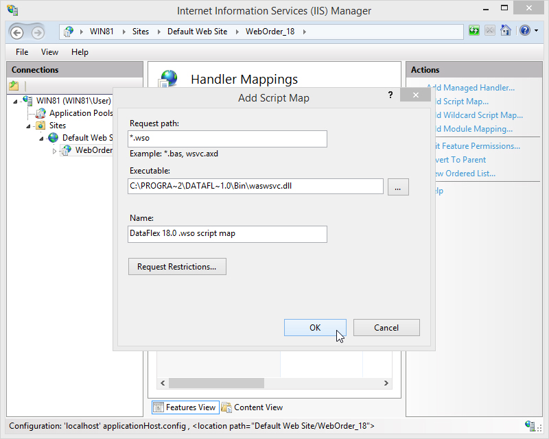 Add .wso Settings