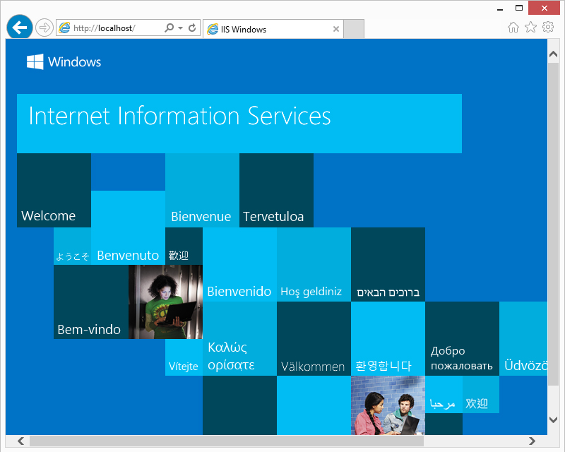IIS Welcome Page