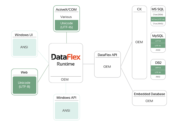 Character Translations in DataFlex 19.1 and Earlier