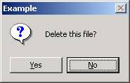 Delete Confirmation Message Box