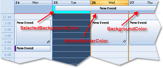 Calendar Theme Day View All Day Events