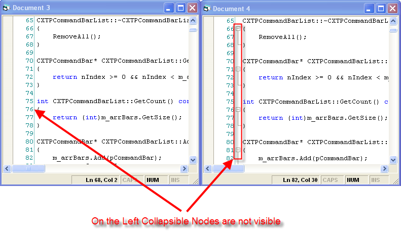 Show Collapsible Nodes