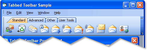 Tabbed Toolbar Example