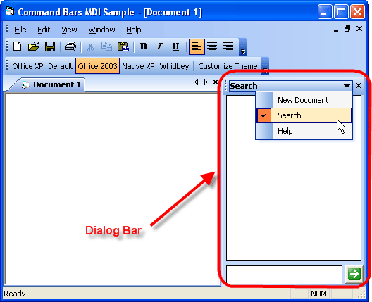Dialog Bar Overview