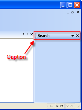 Dialog Caption