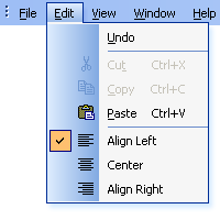 Popup Menu using a Double Gripper