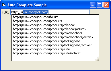 Edit Control Example