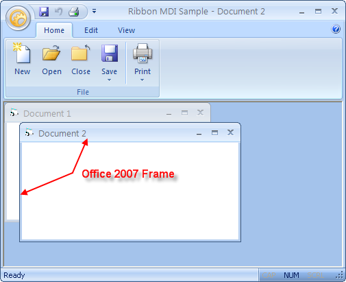 Enable Office 2007 Frame