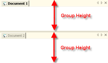 Group Splitter Height