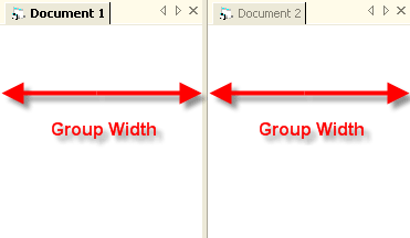 Group Splitter Width