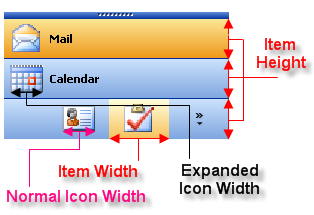 Item Height and Width