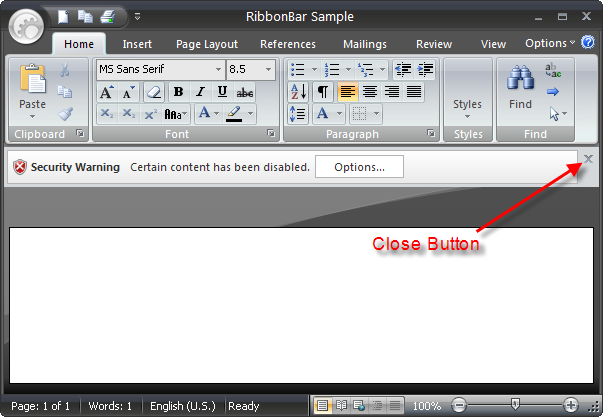 Close Button