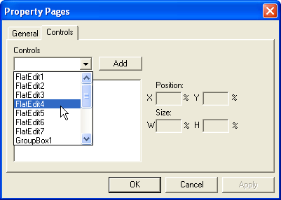 Controls Tab