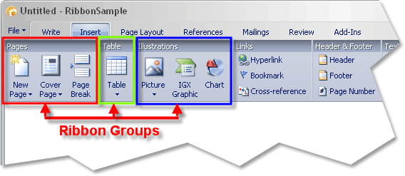 Ribbon Groups