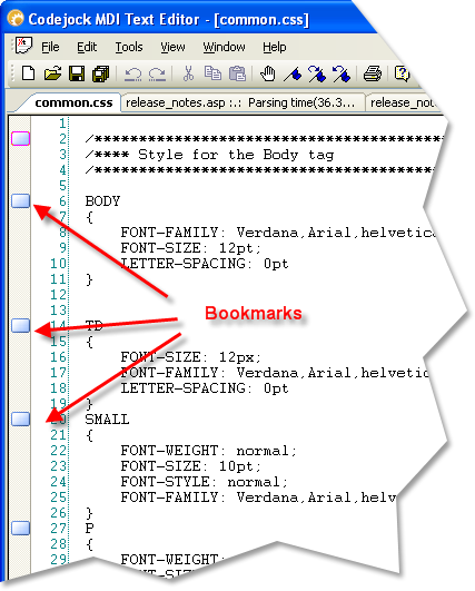 Bookmark Example