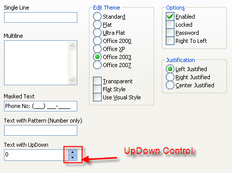 UpDown Control