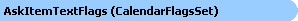Ask Item Text Flags