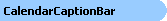 Calendar Caption Bar Object Model