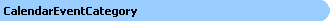 Calendar Event Category