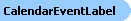 Calendar Event Label