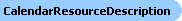 CalendarResourceDescription Object Model