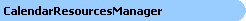 CalendarResourcesManager Object Model