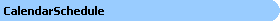CalendarSchedule Object Model