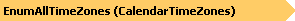 Enum All Time Zones