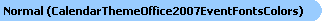 Normal Font and Colors