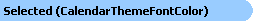 Selected Font Color
