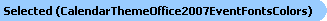 Selected Font Colors