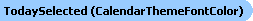 Today Selected Font Color