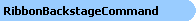 Ribbon Backstage Command Object Model