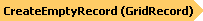 Create Empty Record