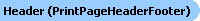Print Page Header