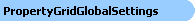 PropertyGridGlobalSettings Object Model