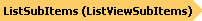 ListViewSubItems Diagram
