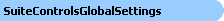 SuiteControlsGlobalSettings Object Model
