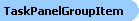 TaskPanelGroupItem Diagram