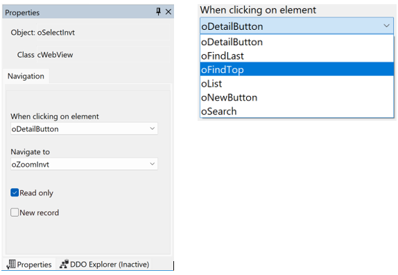 Navigation properties