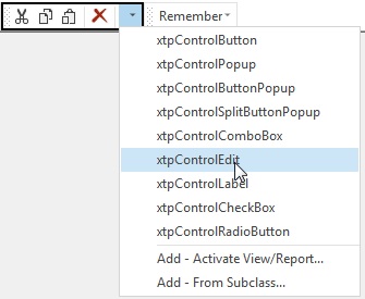 Select Menu Item Control Type