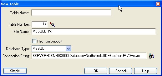 Database Builder Advanced Information