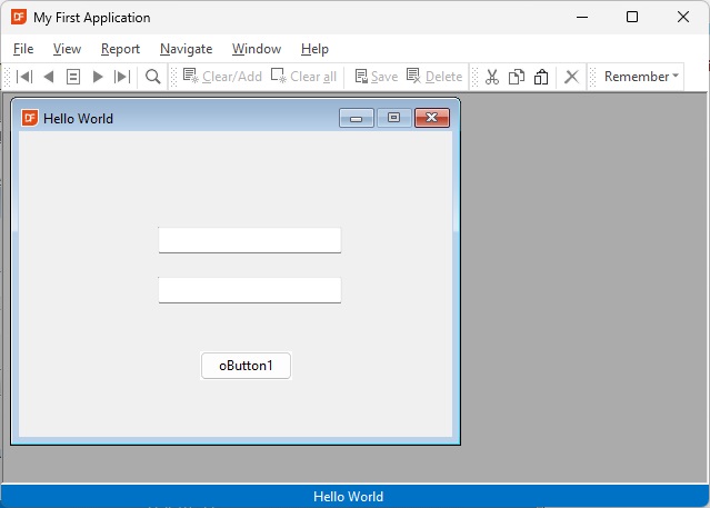 Running HelloWorld view