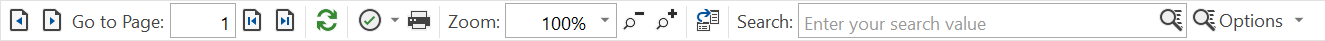 Toolbar with Page Number Button Hidden