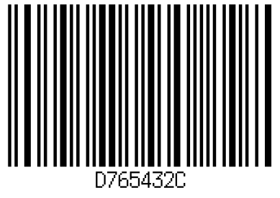Codabar Example