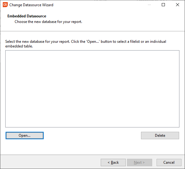 Change Datasource to Embedded Database