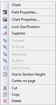 Chart Floating Menu