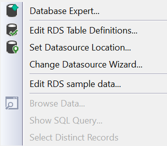 Edit RDS Table Definitions