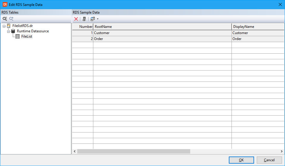 Enter Sample Data